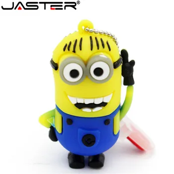 

JASTER espicable Me 2 Minions USB Flash Drive Pen Drive Gift Cartoon Pendrive USB 2.0 4GB/8GB/16GB Flash Memory Stick gifts