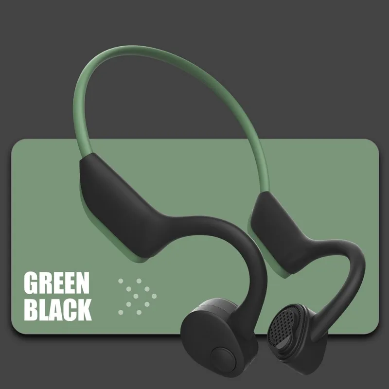 Bluetooth 5.0 Headphones With Neck Band Bone Conduction Open-Ear Wireless Earphones Sports Earphones