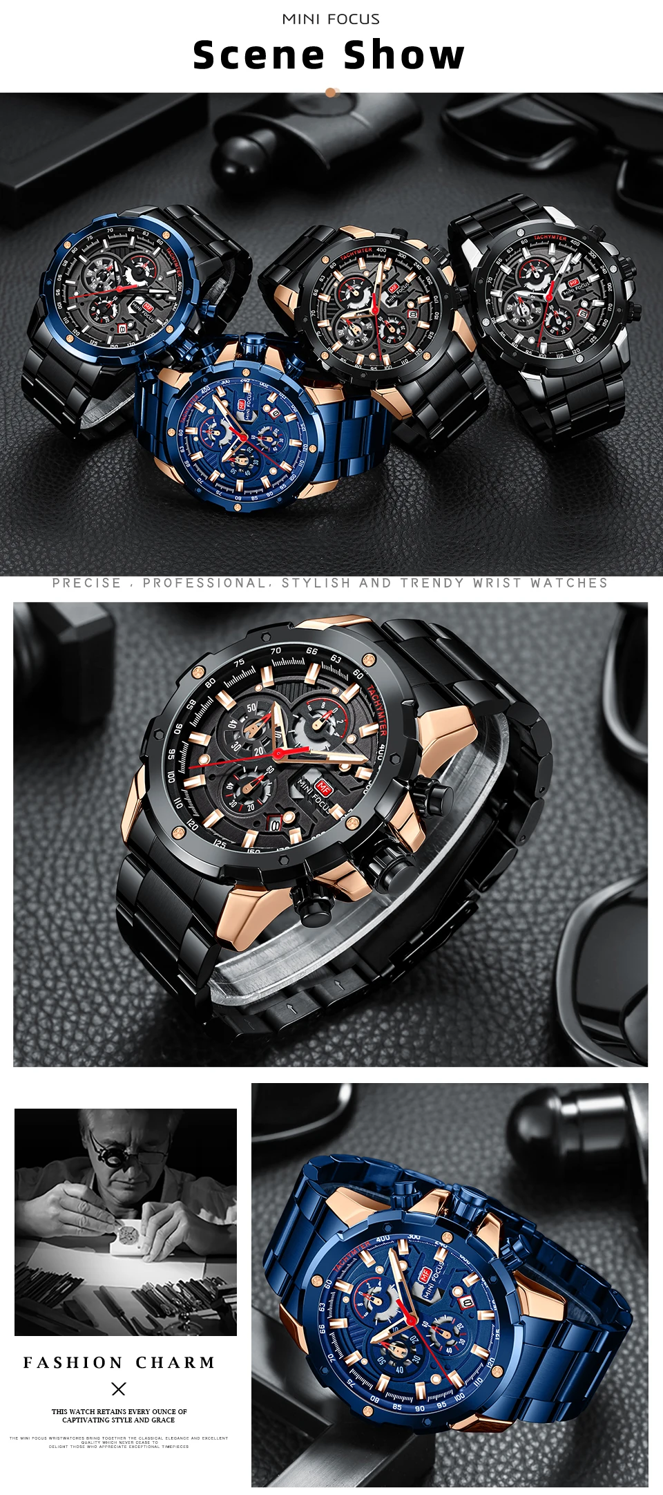 MINI FOCUS Quarzuhr für Herren, wasserdicht_voghion.com