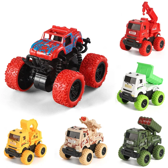 24Style Kids Cars Toys Truck Inertia SUV Racing Power Vehicles Baby Engineering vehicle Military Fire Truck Model Children Gifts 1