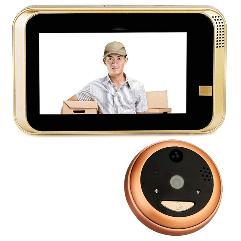 IG-Smart IP Wifi глазок видео дверной звонок 720P камера безопасности дверной просмотр Обнаружение движения для Android IOS смартфон