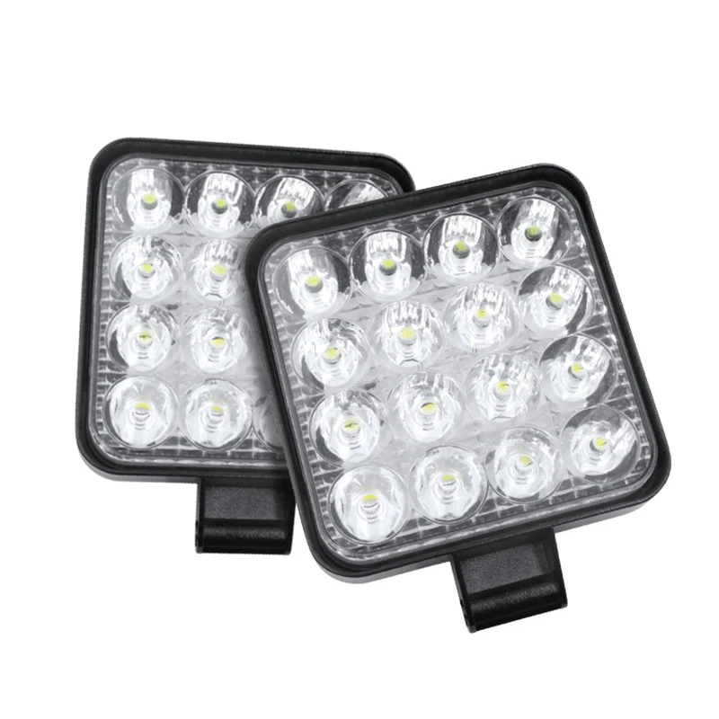 16LED48W рабочий светильник 12В 24В автомобильный Светодиодный точечный квадратный