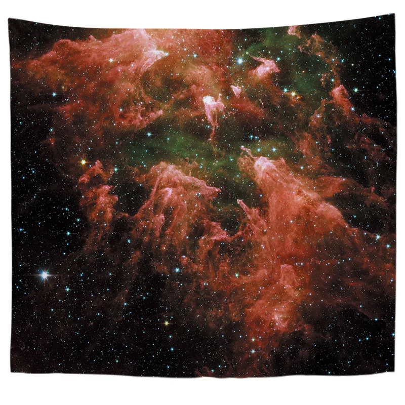 Hippie Bohemian Polyester Tapestry Planet Printed Rectangle Wall Carpet Modern Wall Hanging Tapestries Wall Mandala Tapestry