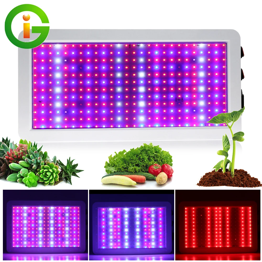 

Growing Lamps LED Grow Light 100W/200W/1000W/1200W Full Spectrum Phytolamp AC86-256V For Indoor Plants Seed Flower Grow Tent