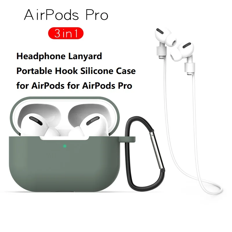 Силиконовый чехол для наушников Airpods ударопрочный беспроводной защитный Apple |