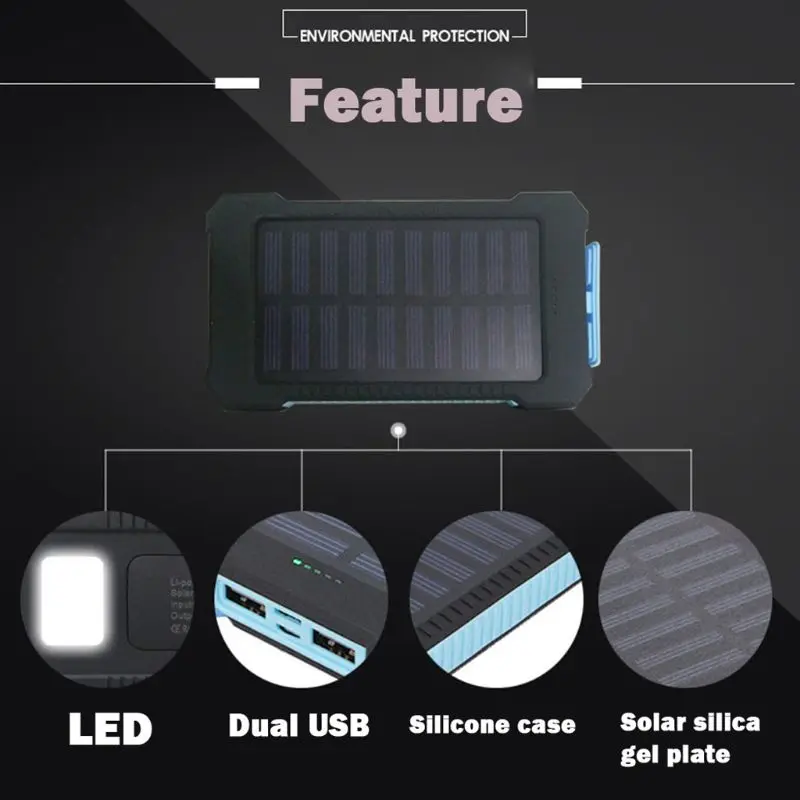 Светодиодный внешний аккумулятор с двумя портами usb и солнечной панелью, чехол в сдержанном и модном стиле, зарядное устройство, набор для самостоятельной сборки, коробка для samsung 18#820 LX9A