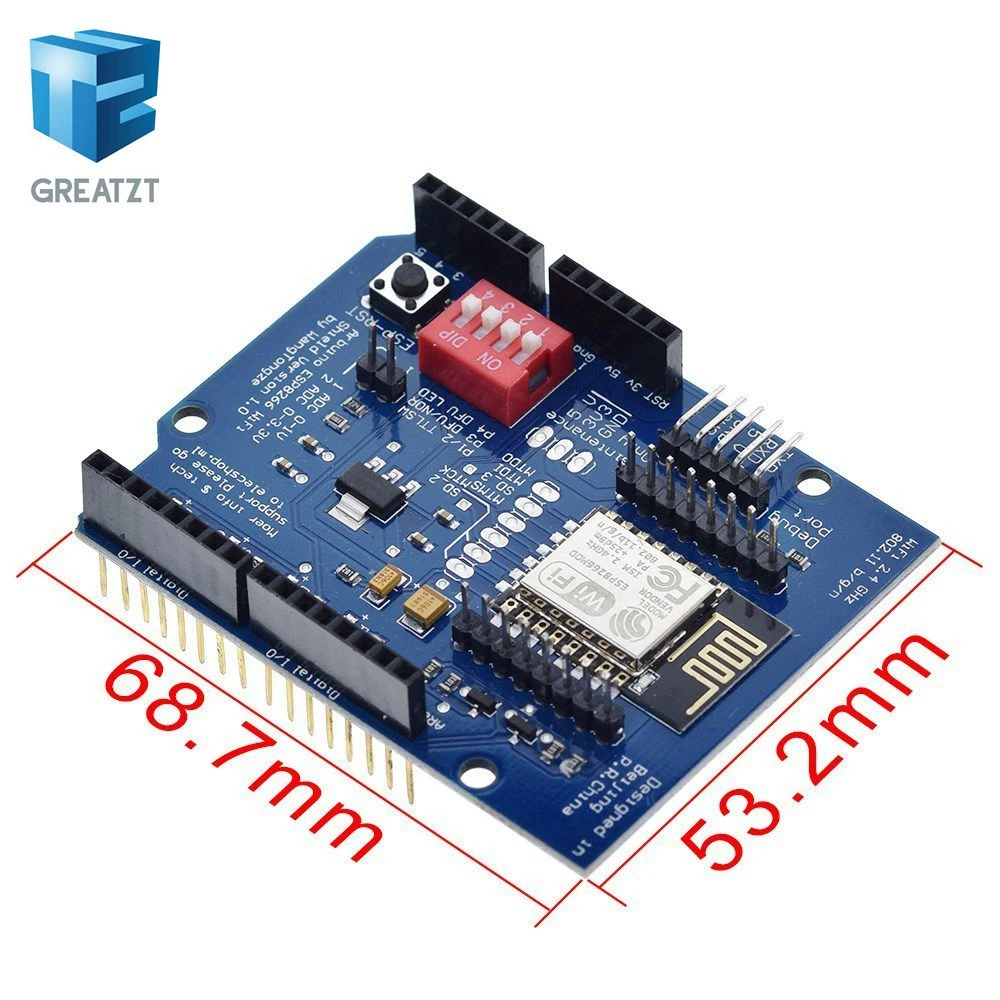 ESP8266 ESP-12E UART wifi беспроводной Щит макетная плата для Arduino UNO R3 электрические платы модули один