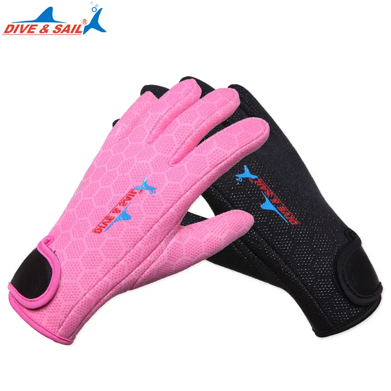 Men Women 1.5mm Neoprene Diving Gloves Full Finger Anstislip Scuba Spearfishing Gloves Warm Surfing Snorkeling Wetsuit Gloves