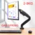 NB NEW F80 10-27" 2-9kg dual arm air press gas spring vesa 100x100 monitor desk mount stand clamp grommet base PC desk holder
