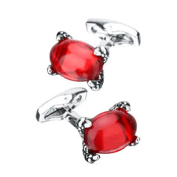 

Men's Cufflinks Luxury Exquisite Eagle Claw Red Zircon Cufflinks French Shirt Cufflinks Decorative Buttons Charm Men's Gift Jewe