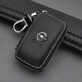 

Car styling Men Women PU Leather Key Wallets Zipper Key Purse Car Key Holders Buckle Key Case Housekeeper Holder For Opel Auto