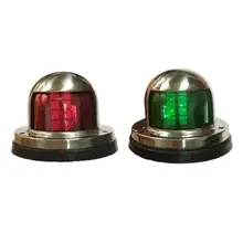 12 В нержавеющая сталь Водонепроницаемый лук навигационный индикатор Точечный светильник Морская Лодка Яхта светодиодный Предупреждение светильник лодка светильник s Set