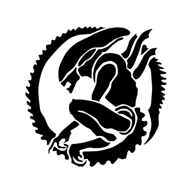 

A-0957 Creativity Personality Alien Modeling Popular Car Stickers PVC Fashion Auto Motorcycle Sunscreen Waterproof Decals Decor