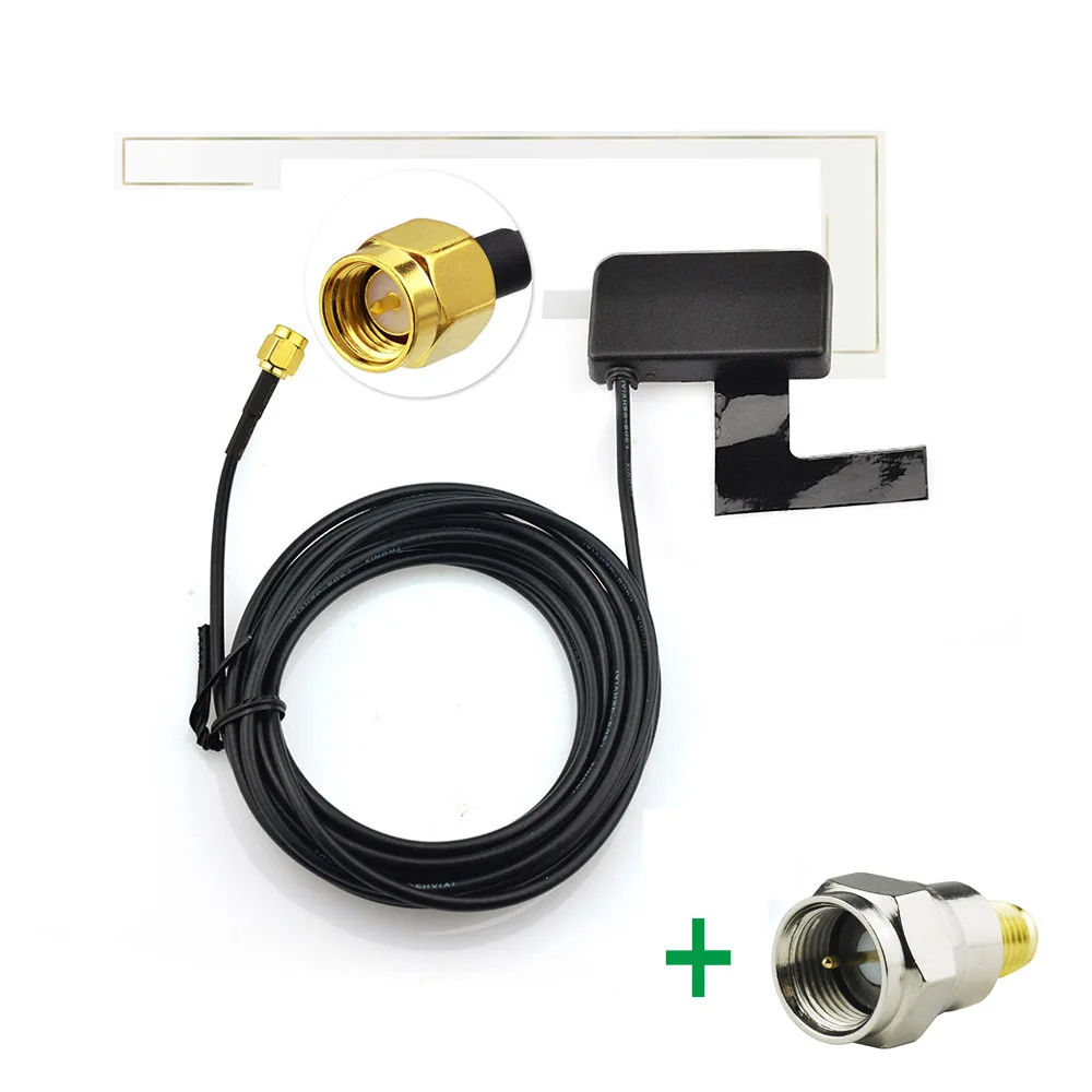 

Superbat DAB/DAB+ Car Radios Aerial of Amplified Internal Glass Mount Antenna and SMA to F Adapter for AutoDAB All Models