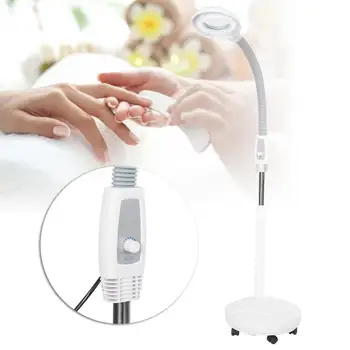 

Professionnal 3X Diopter Adjustable Face LED Magnifying Floor Stand Lamp Cold Light Lamp with Wheels Beauty Slaon Skin Care Lamp