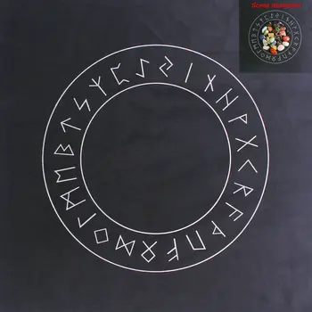 

1PC 7 Chakra Tarot Cotton Cloth Lotus Rune Symbol Geometry Crystal Grid Altar Cloth Divination Healing Spiritual Reiki Meta