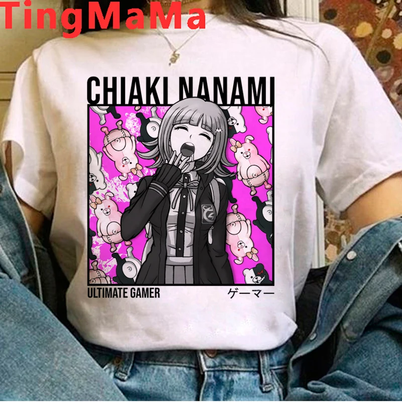 Danganronpa Nagito Komaeda Ouma Kokichi tshirt clothes women tumblr graphic tees women white t shirt aesthetic clothes harajuku t shirt oversize