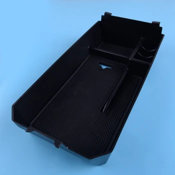 

DWCX Black Center Console Armrest Storage Box Tray Fit for Mercedes-Benz C Class W205 2015 2016 2017 2018