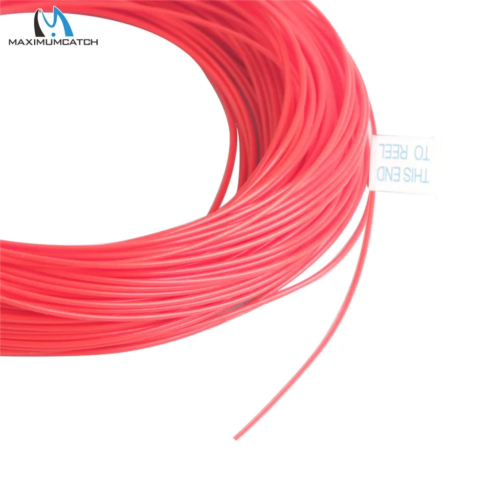 Maximumcatch 100FT 1-9wt Forward Floating Fly Line Fire Red/Pale Green  High-tech PVC coating Fly Fishing Line