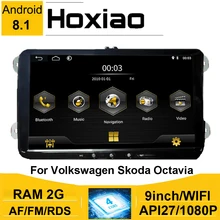 Auto Radio 2 Din Android 8,1 Multimedia Player GPS Stereo Für Volkswagen Skoda Sitz Octavia Golf 5 6 Touran Passat b6 Polo BIN RDS