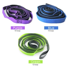 Цепочка для йоги с ромашками многопетельный ремешок для йоги неэластичная растягивающаяся лента для пилатеса танцевальная терапия Гимнастика Йога растягивающиеся ленты