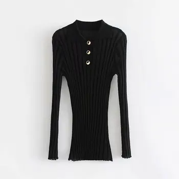 

Fashion New LJ65-8026 Semi-perspective Knitted Sweaters of European and American Fashion Style