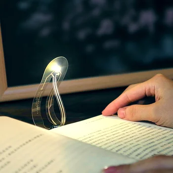 

Creative Mini Book Light Reading Light USB Rechargeable Reading Lamp Eye Care Double As Bookmark for Book