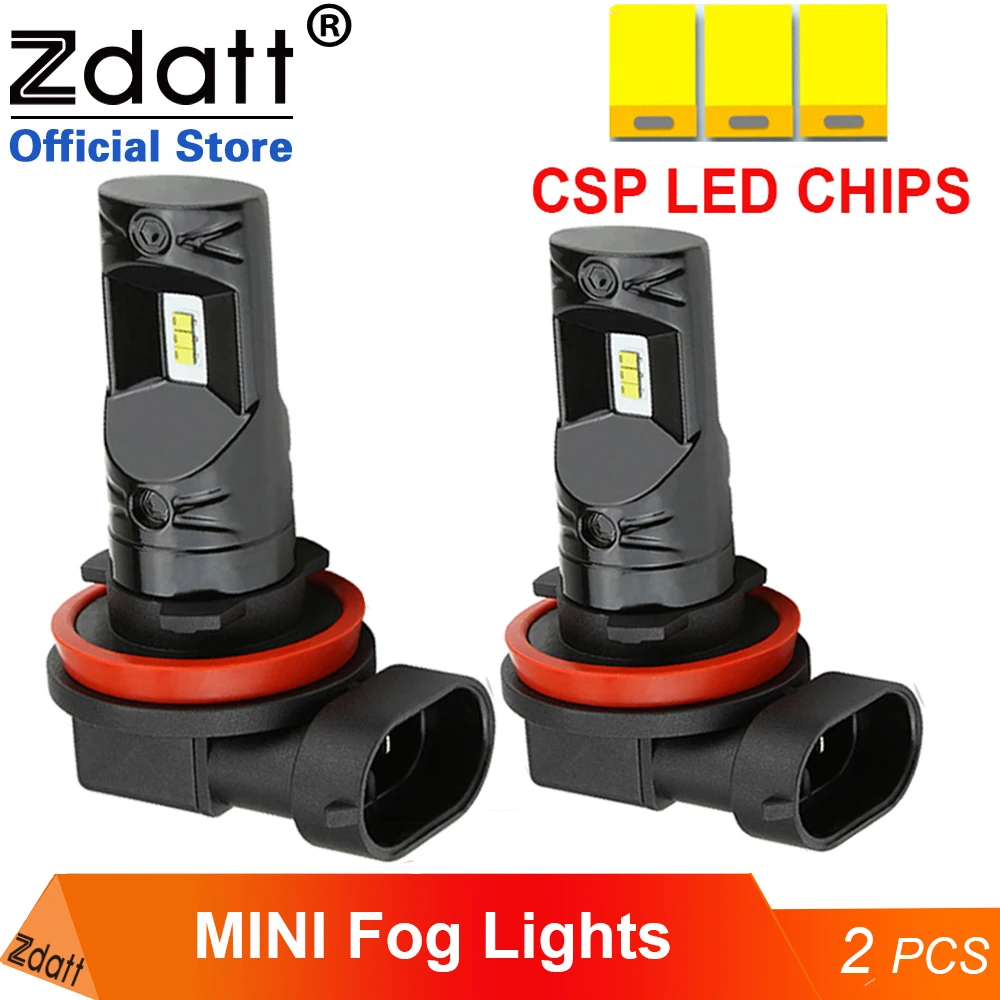 Zdatt H11 светодиодные противотуманные фары лампы H1 H3 H16 9005 9006 880 881 Противотуманные