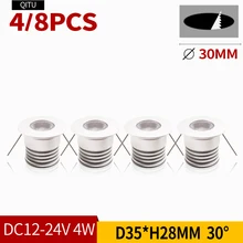 Точечный 4 Вт осветительный DC12V-24V небольшой светодиодный COB Встроенный потолочный шкаф для гостиной скрытый мини-прожектор COB потолочный светильник