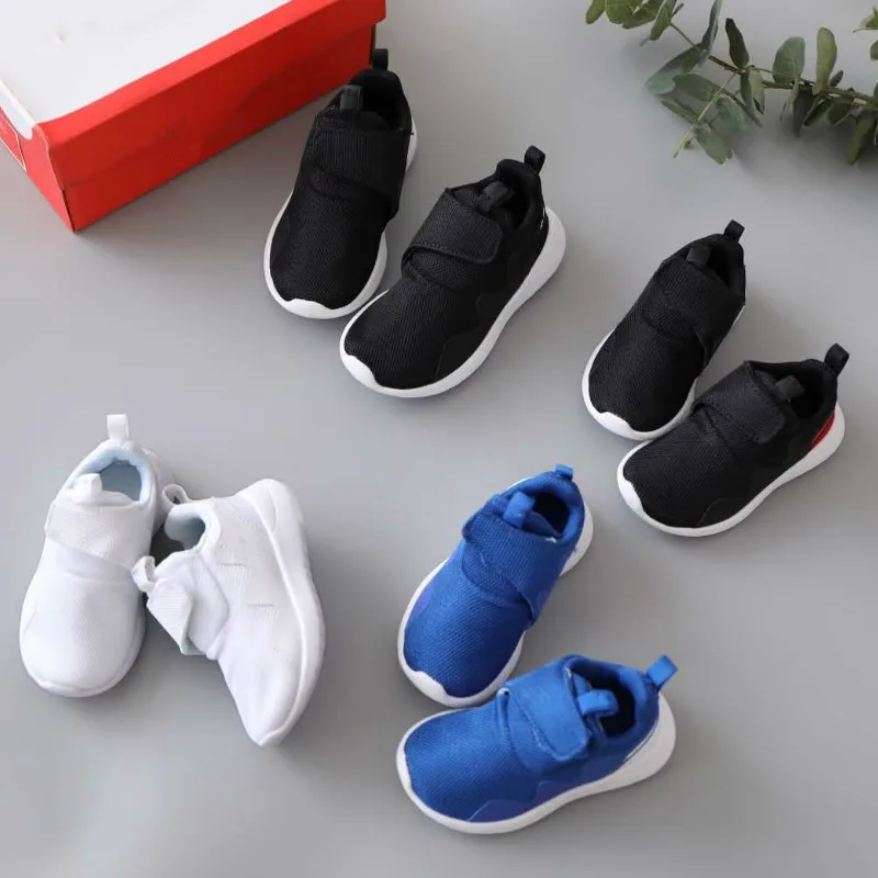 Autumn New Fashionable Net Breathable Pink Leisure Sports Running Shoes for Girls White Shoes for Boys Brand Kids Shoes