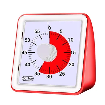 

Mechanical Kitchen Timer Round Shape 60 Minutes Countdown Kitchen Clock Alarm Time Reminder 1 Pcs Multi-function Alarm Clock
