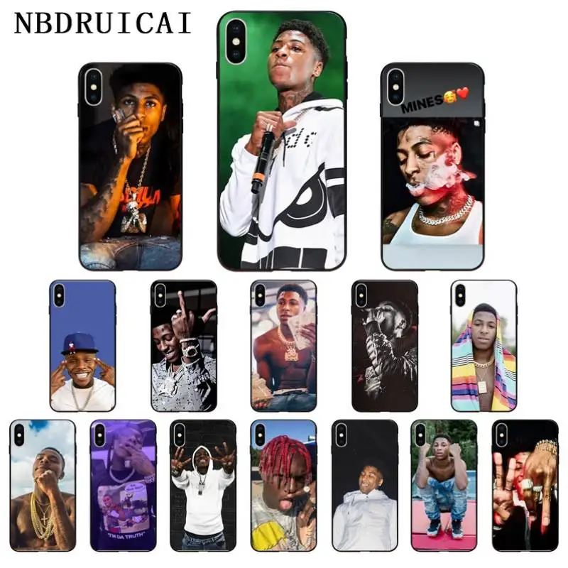 

NBDRUICAI Fashion YoungBoy High Quality Silicone Phone Case for iPhone 11 pro XS MAX 8 7 6 6S Plus X 5 5S SE XR case