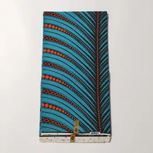 Африканская вощеная ткань с двойным принтом, ткань для традиционного платья, новинка, из Анкары и Нигерии, ткань в полоску, Голландская восковая ткань