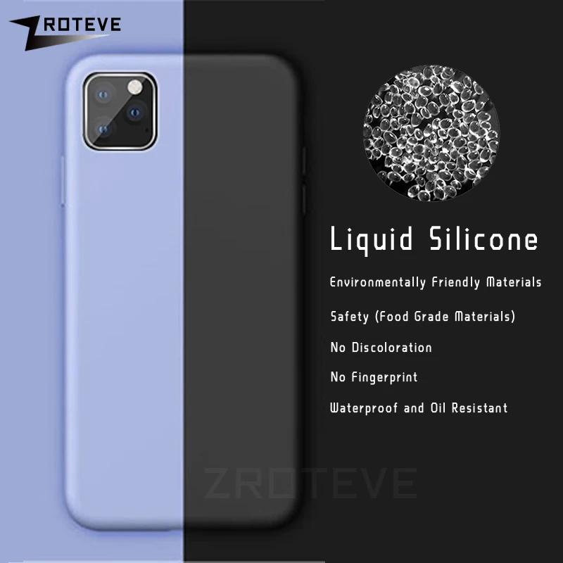 Чехол s для iPhone 11 чехол ZROTEVE карамельных цветов мягкий жидкий силиконовый чехол для Apple iPhone11 iPhone 11 Pro Max чехол Funda