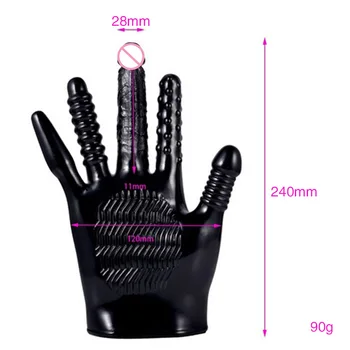 Sex toys for women Magic Palm Hand finger vibrator Dildo Masturbator Glove Breast Nipple Vagina Massage Couple Flirting sex game 6