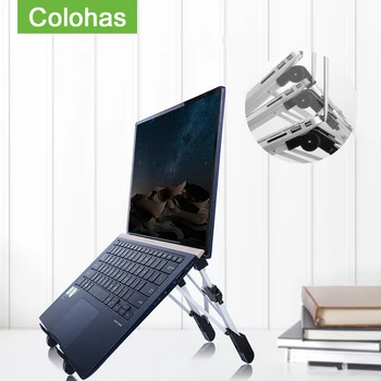 

Portable Laptop Stand Foldable Adjustable Support Notebook Base Stand For Macbook Pro Lapdesk Computer Cooling Pad Laptop Holder