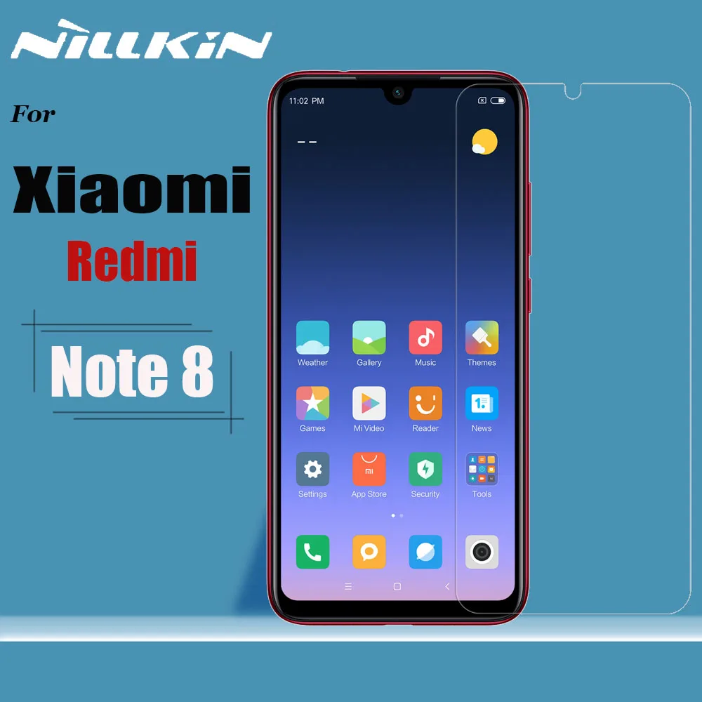 Для Xiaomi Redmi Note 8 Note8 защита экрана из закаленного стекла Nillkin безопасное прозрачное стекло Защита для Redmi Note 8 глобальная пленка