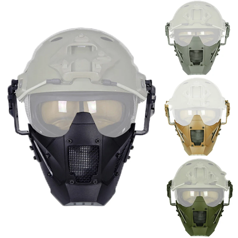 

Airsoft Paintball CS Shooting Half Face Protection Mask Outdoor Tactics Hunting Equipment Mask Military War Game Protective Mask