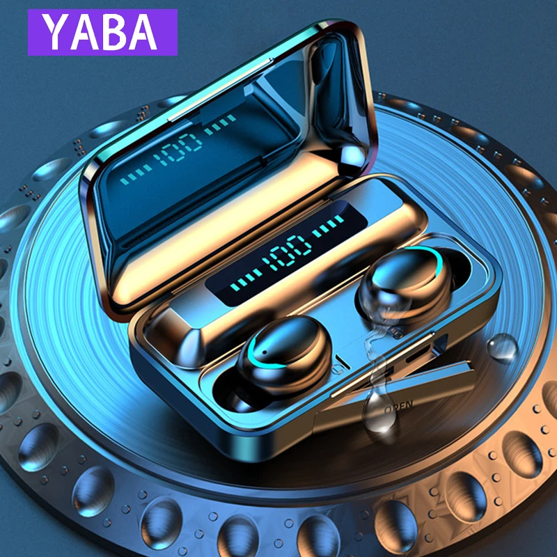 Online YABA F9 auriculares Bluetooth 2000 MAh auriculares inalámbricos auriculares estéreo deportivos inalámbricos Auriculares auriculares para IPhone