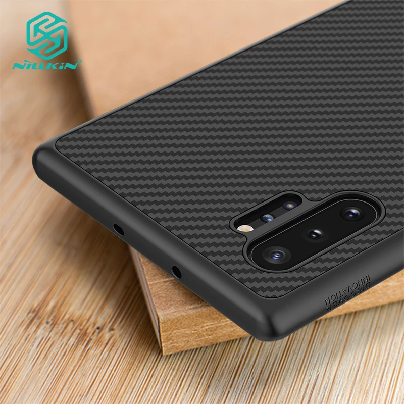 

Nillkin Case for Samsung Note 10 Plus and Note 10 Plus 5G Synthetic Fiber Cell Phone Shell Luxury Hard Back Cover