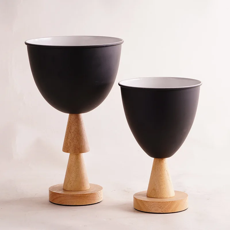 

Northern European-Style Creative Logs Vase Decoration Home Model Living Room Flower Shop Flower Arrangement Metal Flower Holder
