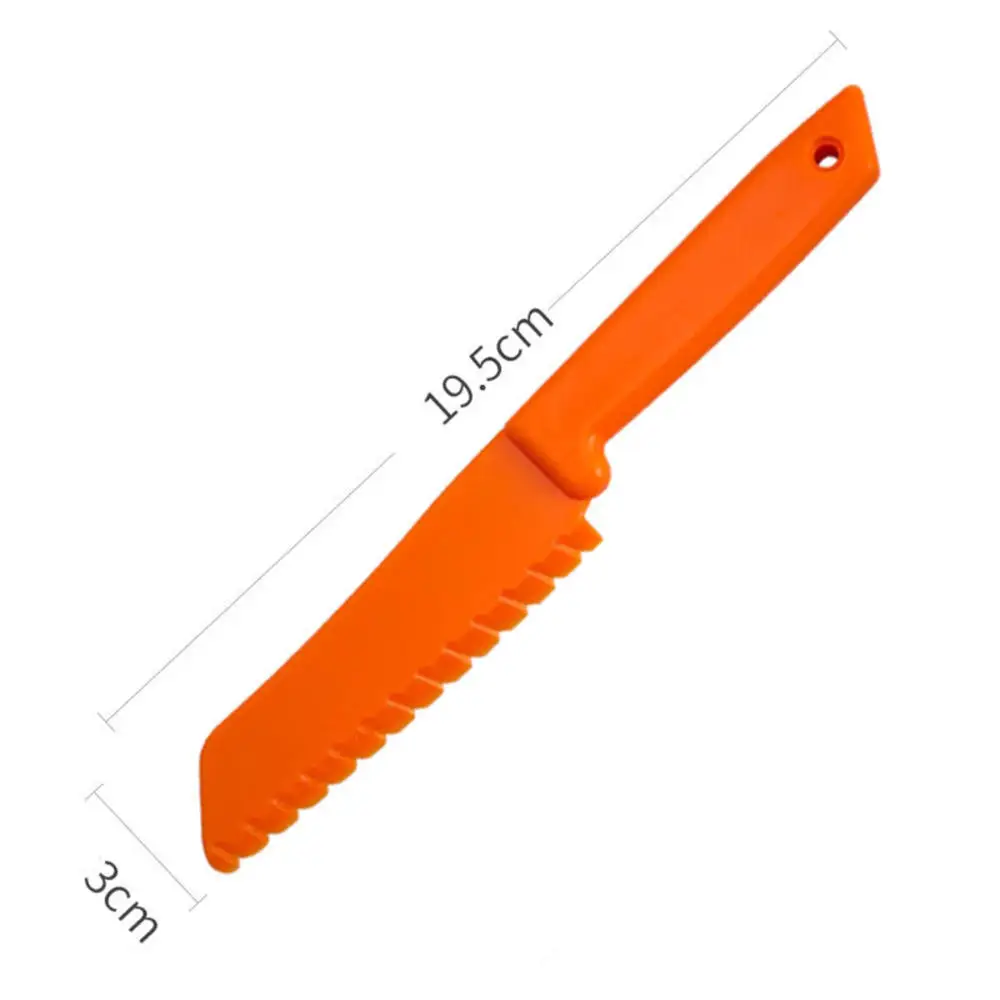 AILUROPODA Nylon Knife, 2-Piece Plastic Kitchen Knife for real cooking and  Cutting Pizza, Cakes, Bread, Fruits, Veggies Durable Nylon Kitchen Knife