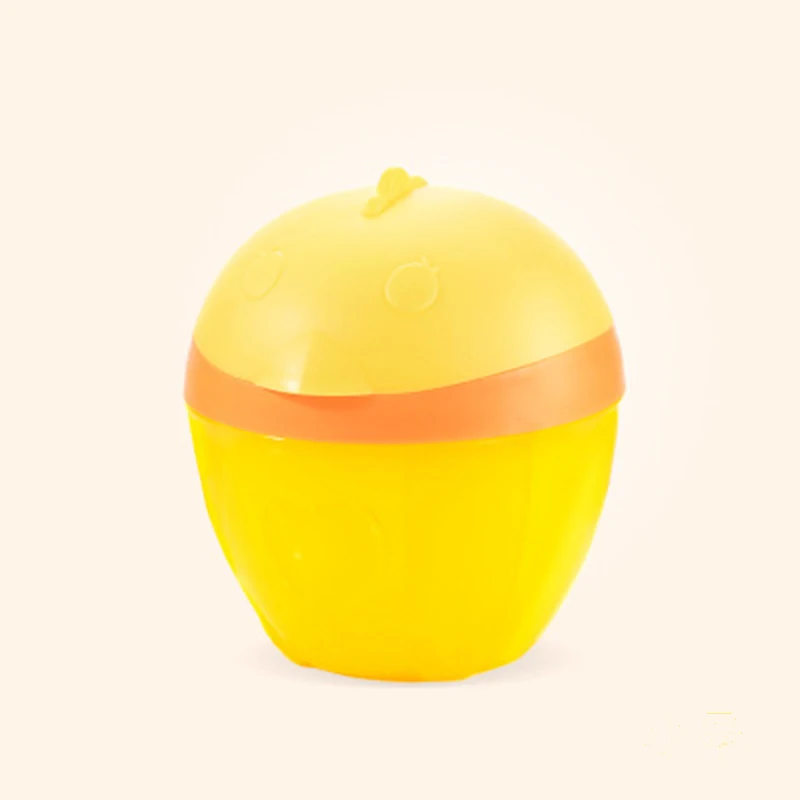 Yellow Small Детская коробка для сухого молока с мультяшным пингвином для новорожденных, портативный трехслойный диспенсер для формул, контейнер для хранения еды, детский контейнер для продуктов - Цвет: Yellow Small