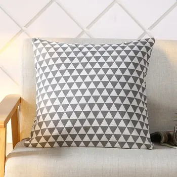 

45x45cm Home Soft Decoration Brief Style Wind Linen Pillow Cover Home Bed Warm Waist Pillowcase Home Textile