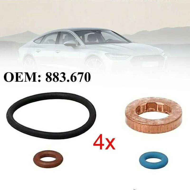 Форсунка инжектора для 1.6TDi-VW Golf Passat -AUDI A1 A3 -SEAT Altea Seal Kit 883.670 уплотнитель |