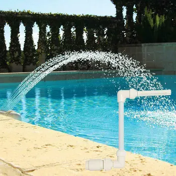 

Swimming Pool Fountain Waterfall Above Ground Return Jets Adjustable Spray Height and Direction Pool Waterfall Tool