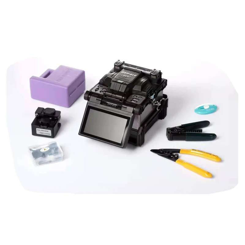 DVP-810 optical fiber fusion splicer DVP 810 FTTH 6 Motors Fiber Optic Splicing Machine English menu