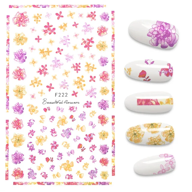 The New 3D Nail Sticker Cool English Letter stickers for nail Foil Love Heart Design Fashion Manicure Stickers A140158