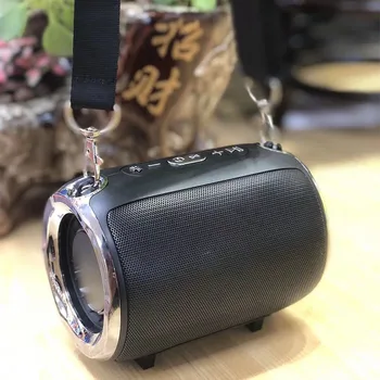 

S518 wireless cylindrical bluetooth speaker portable outdoor portable shoulder strap subwoofer mini mobile computer audio