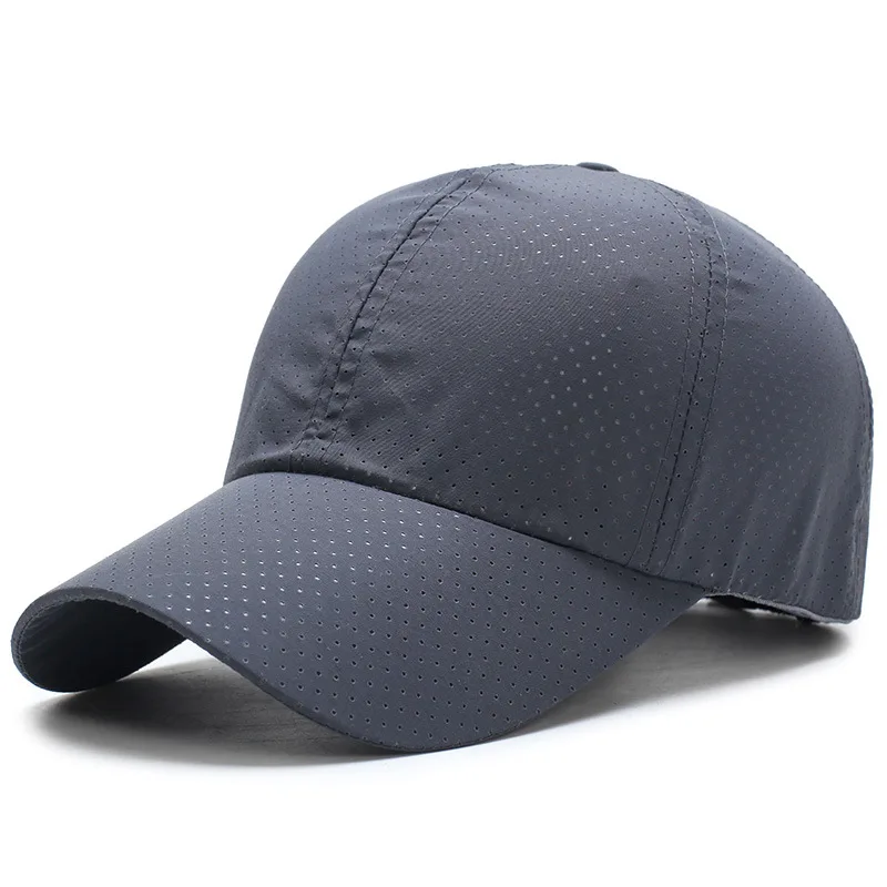 

New Summer Snapback Quick Dry Mesh Cap Sun Hat Bone Breathable Hats Men Women Outdoor Climbing Traveling Capsym